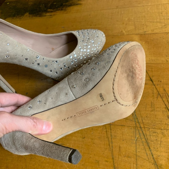 💋Vince Camuto Suede Pump Blush 7.5 - Picture 13 of 15